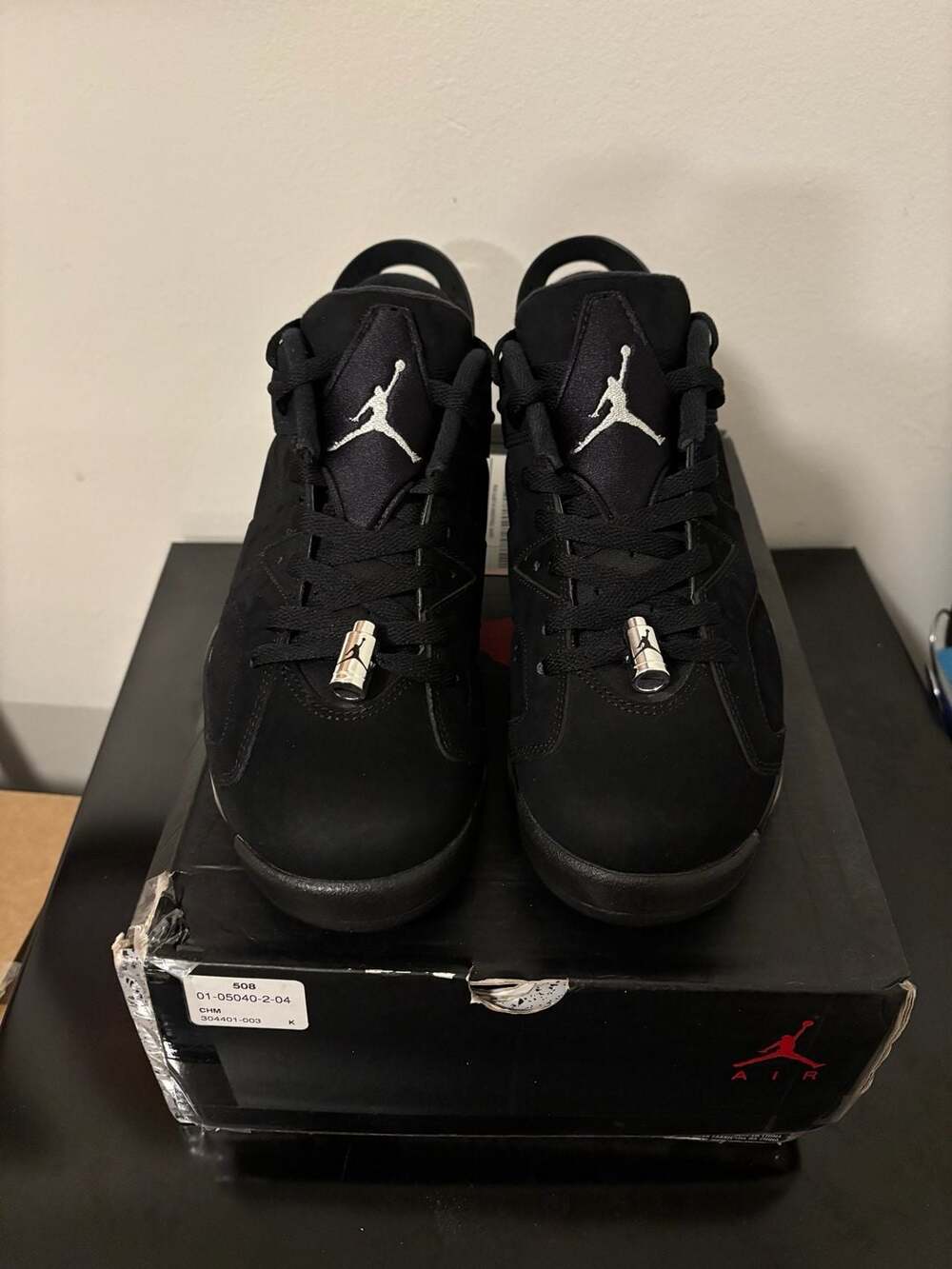 Nike Air Jordan 6 Retro Low ‘Chrome' Sz. 8 men’s - Picture 3 of 5